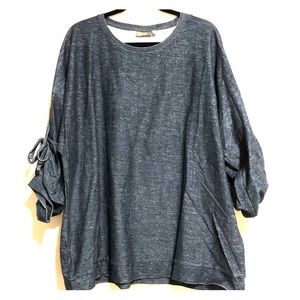 NWOT Faux Denim Top